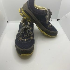 Ahnu Womens Sugarpine Air Mesh Low Top Hiking Shoes Blue Sneakers Size 8